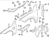 Front Bumper Bracket Left 31447897 Right 31447898 Compatible With VOLVO S90 2017-2020 Tag No.2802
